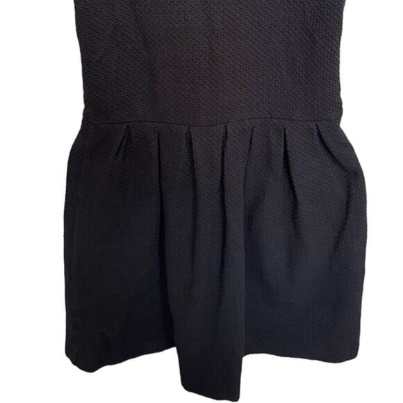 GANNI Basketweave Fit and Flare Dress In Black Size Large - Picture 4 of 10